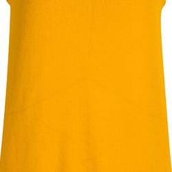 Pre Owned Issa Mango Yellow Knit Viola Fit and Flare Sleeveless Dress M