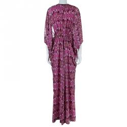 Pre Owned Issa Pink Printed Kaftan Dress S