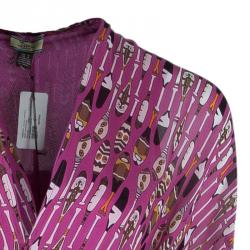 Pre Owned Issa Pink Printed Kaftan Dress S