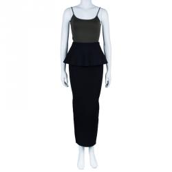 Issa Edith Peplum Maxi Skirt XS