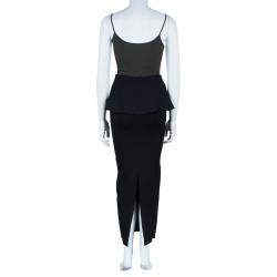 Issa Edith Peplum Maxi Skirt XS