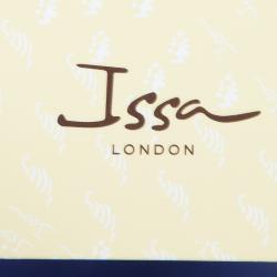 مملوكة مسبقًا فستان عيسى حرير أزرق ملكي بأكمام طويلة L