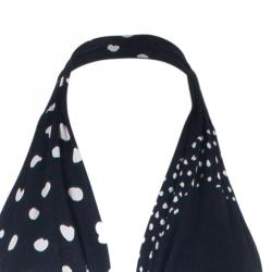 Pre Owned فستان عيسى لندن أحادي اللون بحمالات للرقبة ماكسي M