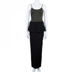 Issa Edith Peplum Maxi Skirt S