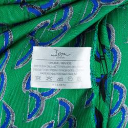 مملوكة مسبقًا Issa Green Circle Print Silk Dress S