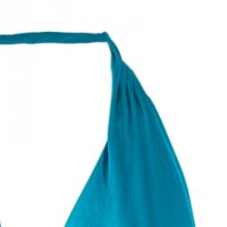 Issa London Teal Halter Back Maxi Dress S