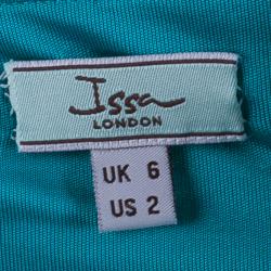 Issa London Teal Halter Back Maxi Dress S