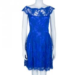 مملوكة مسبقًا Issa London Blue Lace Dress S