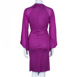 Pre Owned Issa Purple Silk Dress S