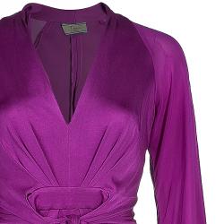 Pre Owned Issa Purple Silk Dress S