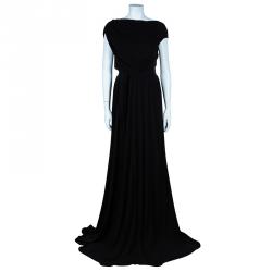 Issa London Black Backless Gown M
