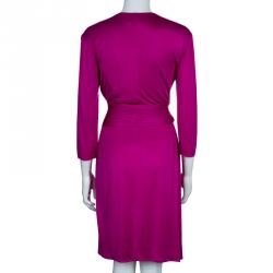 Pre Owned Issa London Pink Draped Dress M