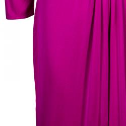 Pre Owned Issa London Pink Draped Dress M