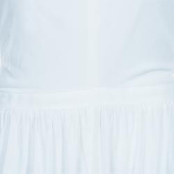 مملوكة مسبقًا Issa White Metal Detail Maxi Dress M