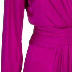 مملوكة مسبقًا فستان عيسى لندن وردي بأكمام طويلة L