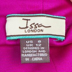 Pre Owned Issa London Pink Draped Dress M