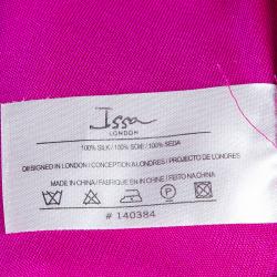 Pre Owned Issa London Pink Draped Dress M