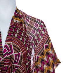 Issa Multicolor Geometric Printed Kaftan M