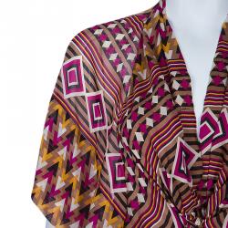 Issa Multicolor Geometric Printed Kaftan M
