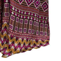 Issa Multicolor Geometric Printed Kaftan M