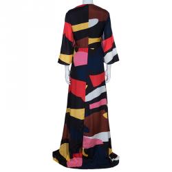 Issa Multicolor Printed Kaftan L