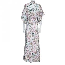 Issa White Printed Kaftan L
