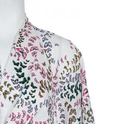 Issa White Printed Kaftan L
