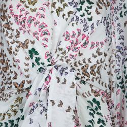 Issa White Printed Kaftan L