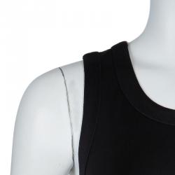 Pre Owned Issa London Monochrome Belted Sleevless Maxi Dress M