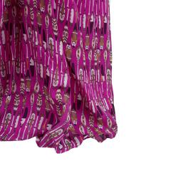 Issa London Pink Printed Long Sleeve Maxi Dress L