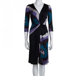Issa Multicolor Knit Long Sleeve Dress M
