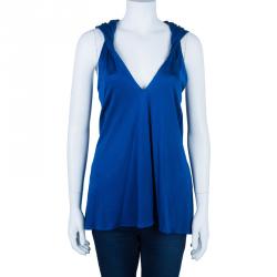 Issa Cobalt Hooded Sleeveless Top M
