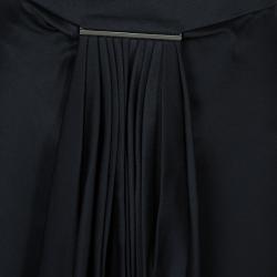Jason Wu Black Pleated Front Midi Skirt M