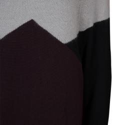 Jason Wu Color Block Knit Sweater L