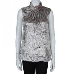 Jason Wu Grey Textured Sleeveless Top M