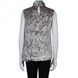 Jason Wu Grey Textured Sleeveless Top M