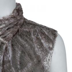Jason Wu Grey Textured Sleeveless Top M
