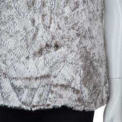 Jason Wu Grey Textured Sleeveless Top M