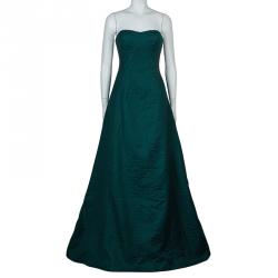 Jason Wu FA'14 Evergreen Jacquard Strapless Gown M