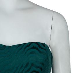 Jason Wu FA'14 Evergreen Jacquard Strapless Gown M