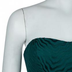 Jason Wu FW14 Evergreen Jacquard Strapless Gown M