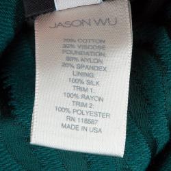 Jason Wu FW14 Evergreen Jacquard Strapless Gown M