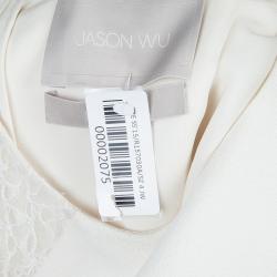 Jason Wu Resort'15 Off White Lace Insert Dress S