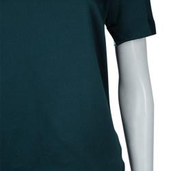Jason Wu Green Embellished Neck Detail Short Sleeve Blouse S