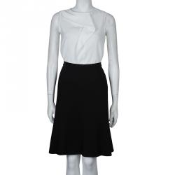 Jason Wu Black Knit Knee Length A-Line Skirt  L