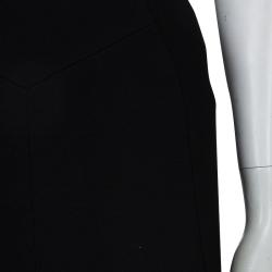 Jason Wu Black Knit Knee Length A-Line Skirt  L