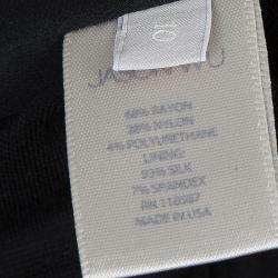 Jason Wu Black Knit Knee Length A-Line Skirt  L