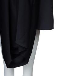 Jason Wu Black Pleated Front Midi Skirt  M