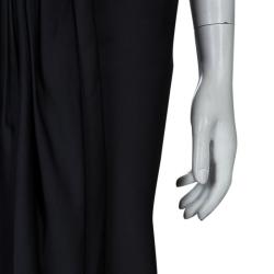 Jason Wu Black Pleated Front Midi Skirt  M