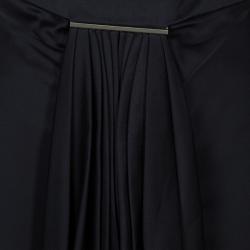 Jason Wu Black Pleated Front Midi Skirt  M